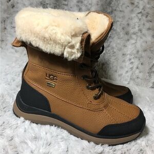 UGG Adirondack III Waterproof Brown Leather Winter Boots Womens Size 7